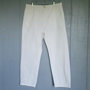 J. Crew Women's Slouchy Boyfriend Chino High-Rise White Pants. Size 29